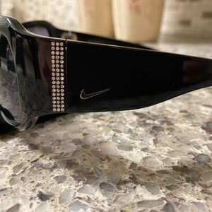 Nike sunglasses with diamonds on sides